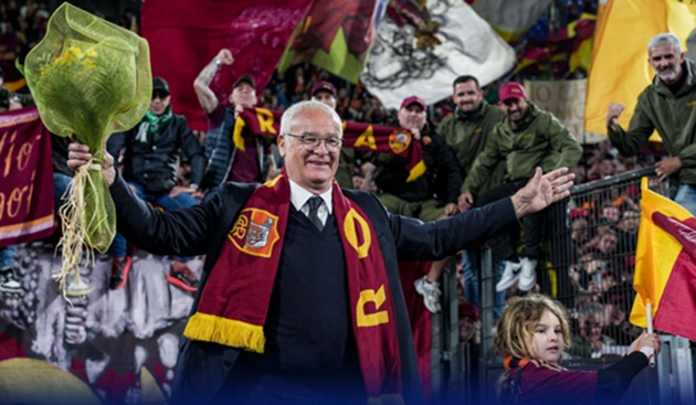 Huyền thoại Ranieri và trận đấu cuối cùng đầy cảm xúc tại Roma